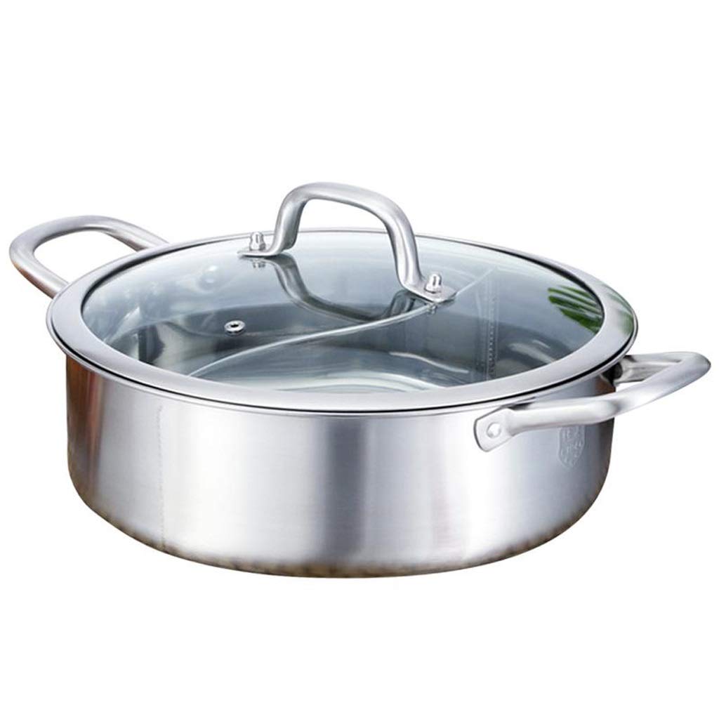 Olla De Sopa De Acero Inoxidable con Tapa, Olla Multifuncional De Alta Temperatura, Caldera De Cocina, Olla Antiadherente, 1 Ud.