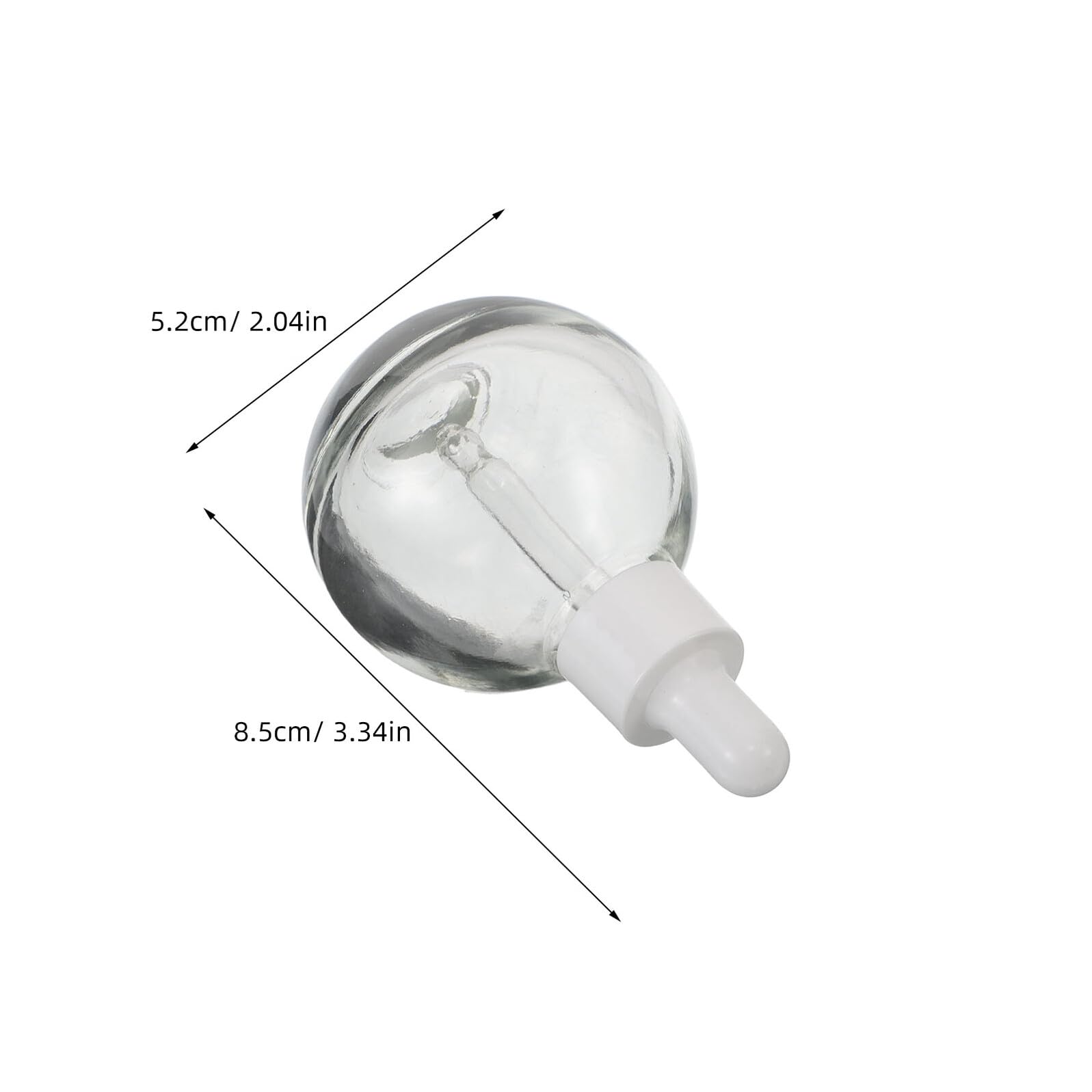 PRETYZOOM 12 Flaconi Contagocce in Vetro da 30 Ml, Bottiglie Vuote per Oli Essenziali con Guarnizione Bianca, Flaconi da Viaggio di Perdite per Cosmetici e Sieri