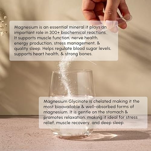 Image of The Biohackers Co. 100% Clean - Magnesium Glycinate | Bioavailable Magnesium Supplement | Supports Muscle Recovery, Relaxation, Sleep, Heart & Bone Health | Pack of (5) | 150 Days Stack