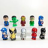 Fundisinn 10 PCS Marvel The Avengers Action Figure Sets Super Heroes Thor Iron Man Hulk Captain America Ultimate Super Hero Toy Sets,1.6-Inch Action Figures,Toys for Kids Ages 3 and Up/Gift/Decoration