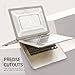 SEYMAC stock Case for MacBook Air 15 inch 2025-2023 Release A3241 A3114/A2941 M4-M2 Chip, Shock-Absorbing Protection with Folding Stand &Mouse Pad/Bag Case for MacBook Air 15'' (Beige)