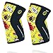 Ginocchiere BANBROKEN 5 mm Knee Sleeves CrossFit, Allenamento funzionale, Sollevamento pesi Compressione Squats 1 paio uomo e donna (YELLOW, XS)