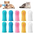 10 PCS Dog Finger Toothbrush, Dog Toothbrush 360º Cat Toothbrush Silicone Puppy Toothbrushes Dog Teeth Cleaning Products for Small Pets Cat Dental Care