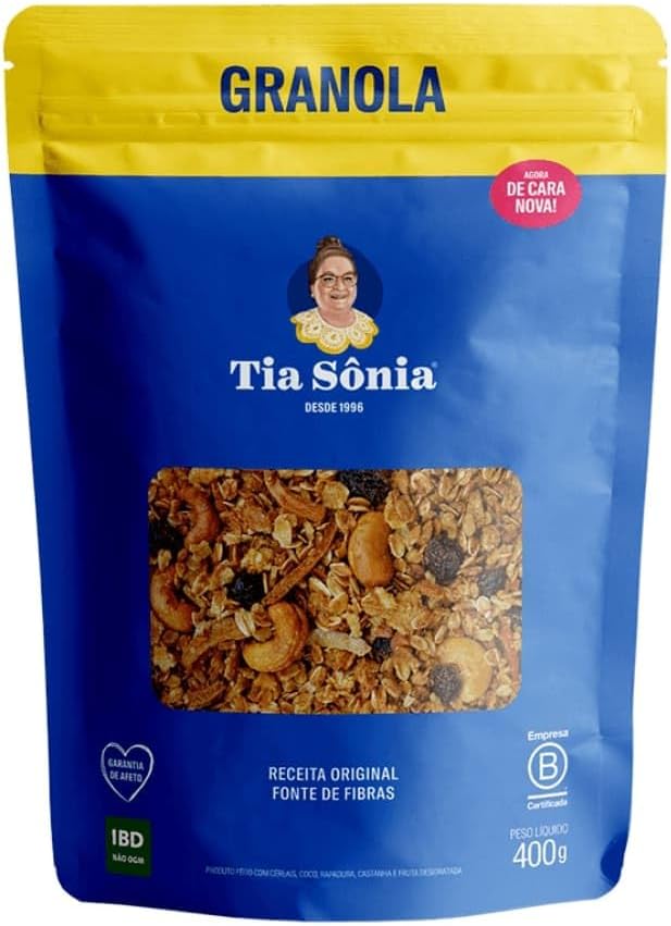 Granola Tradicional Tia Sônia Castanha Coco Fruta 400g