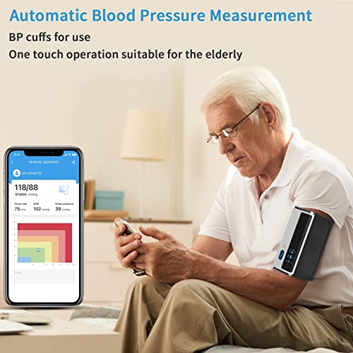 Armfit Bluetooth Blutdruckmessgerät Oberarm, Blutdruck Maschinen für den Heimgebrauch mit großen...