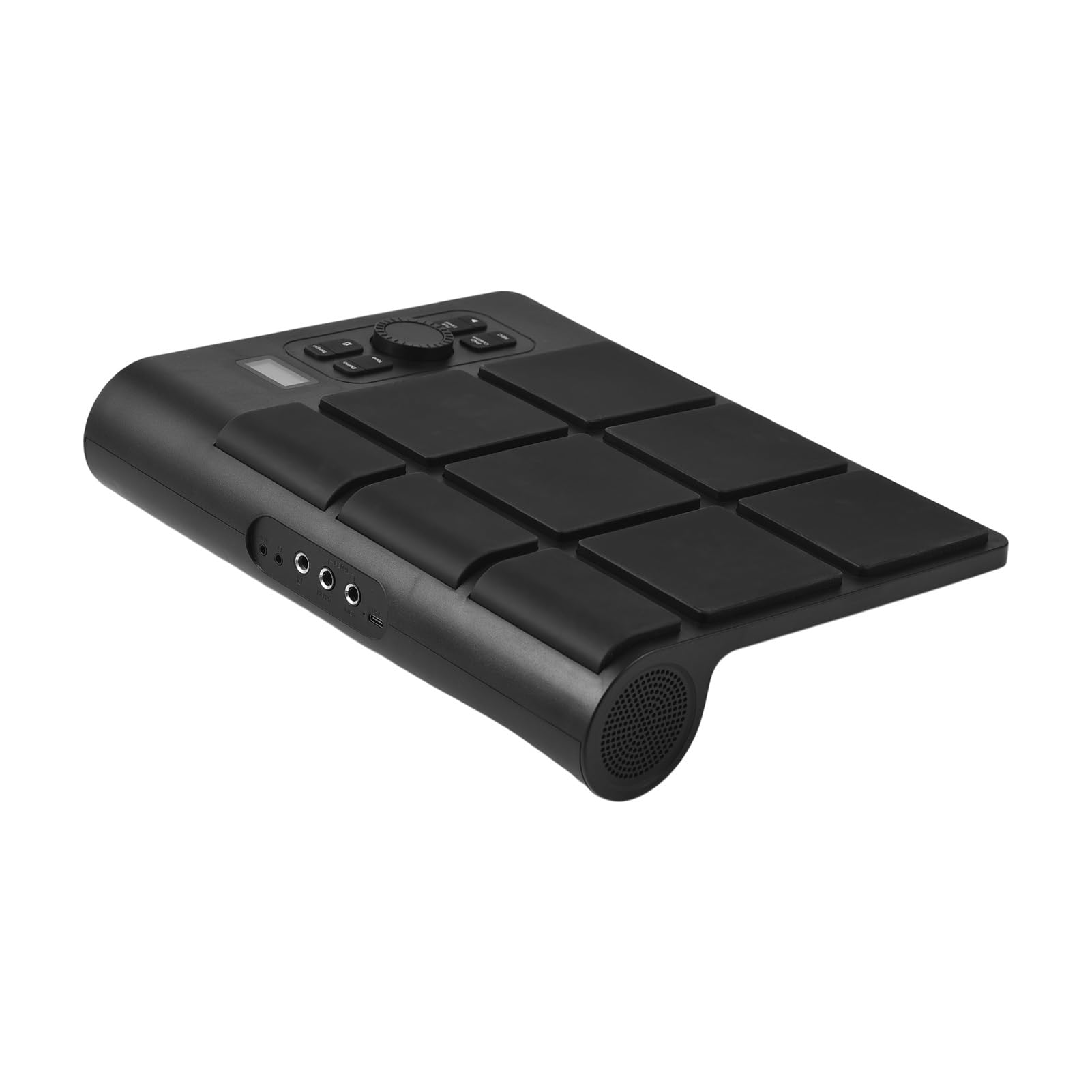 Kavolet Set di Batteria Elettronica Portatile Pratica Family Jam Session Display LCD Kit di Batteria con Doppio Altoparlante Pad per Elettrica