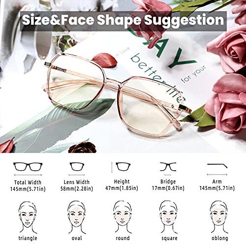 Image of ROCKNGITH Blue Light Blocking Glasses Anti Glare Eyestrain UV Fashion Glasses Grey+Tea