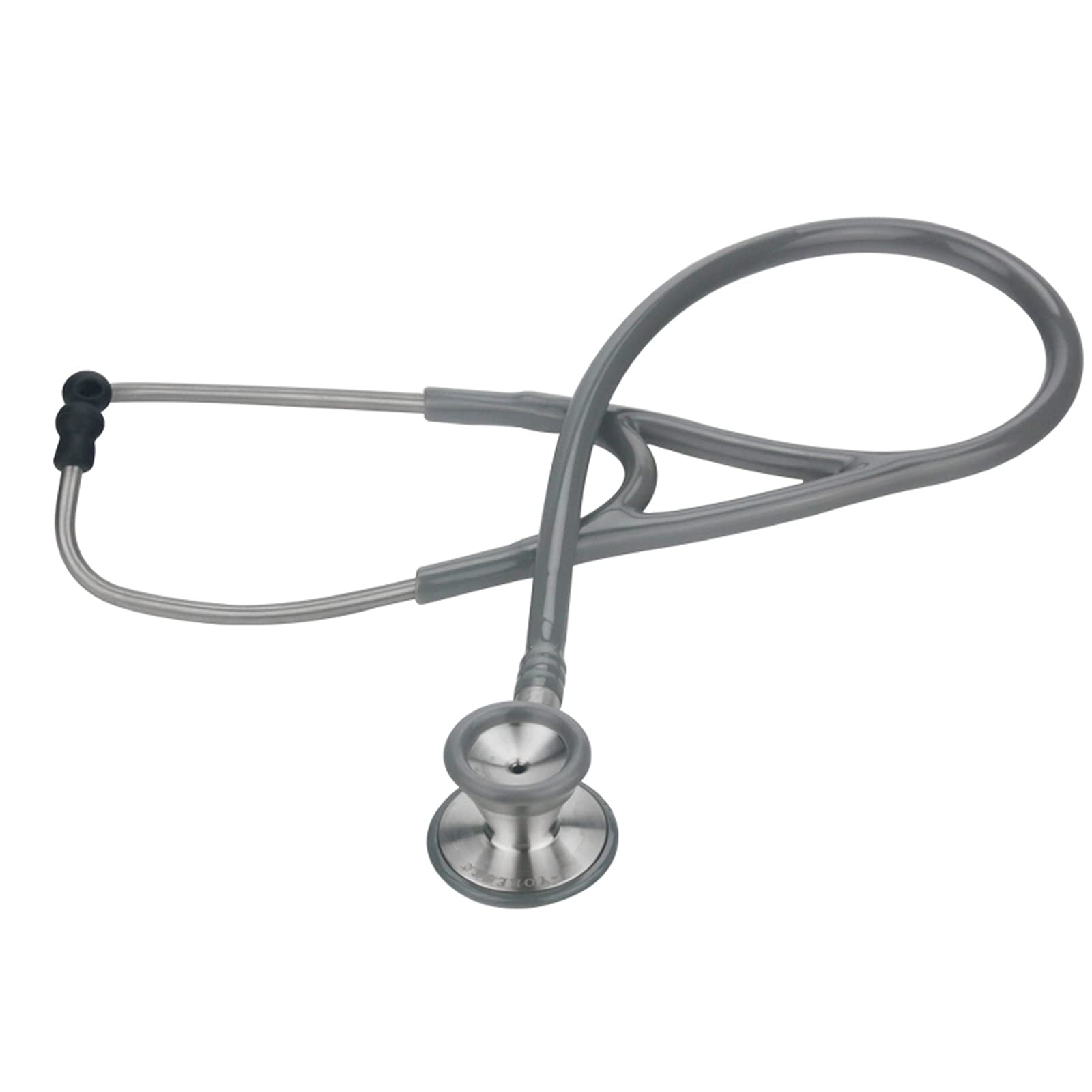 hongrenamz Stetoscopio a Doppia Testa Classic Leggero Multifunzionale per l'assistenza Sanitaria domiciliare Medica pediatrica Grey-30K
