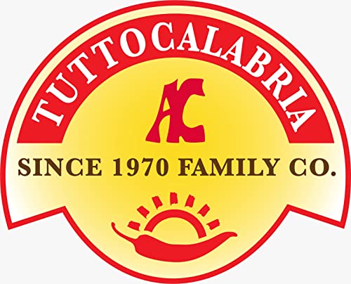 Calabrian Chili Peppers, Whole, All Natural, Non-Gmo, Original, Product Of Italy, Retail Glass Jar, 10.2 Oz, Tuttocalabria #TOP5