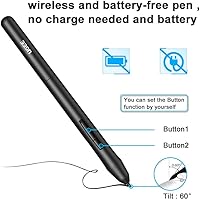 Vista 8 de UGEE Gráficos de tableta de dibujo, M708 V2 actualización de PC, computadora y dispositivo Android, gráfico ultra delgado y grande de 10 x 6