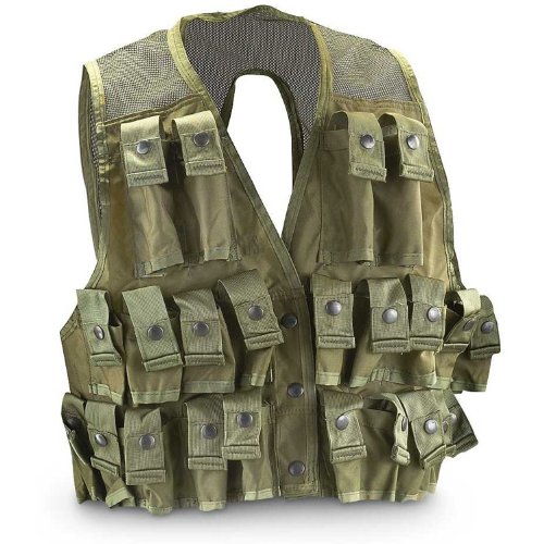 Military Outdoor Clothing U.S. G.I. Nylon Grenade Vest, Olive Drab, Medium
