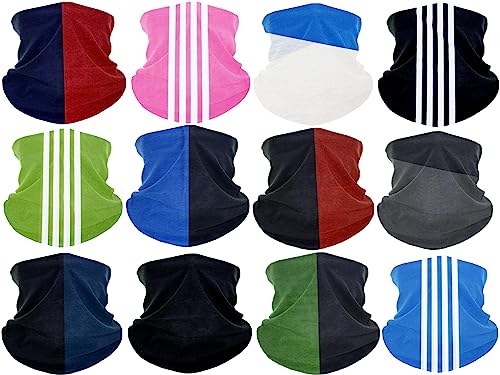 DEMIL 6PCS/8PCS/12PCS Seamless Headband Bandanas Headwear for Men&Women Scarf