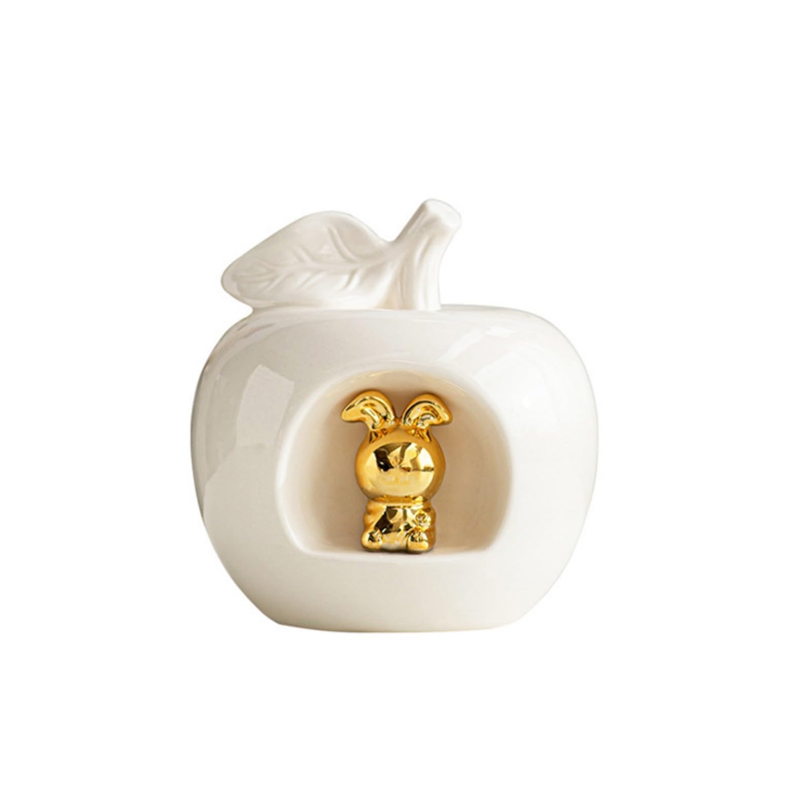 Snorvixre Ceramic Furits Statue Fruit Figurine Tabletop Centerpieces Decorative Sculptures Ornament for Home Decors Ceramic Furits