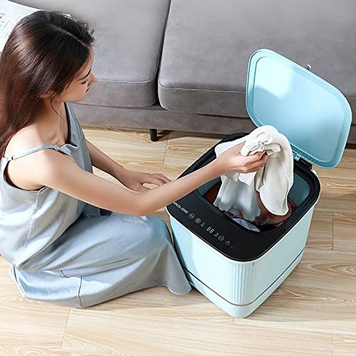 FSJJD 3 kg Mini Waschmaschine Hohe Temperaturen Kochen und Waschen Kleines halbautomatisches einzelnes Fass (Color : Blue) - Image 5