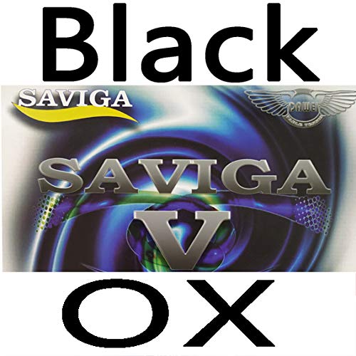 Dawei Saviga V Long Pips-Out Table Tennis (Ping Pong) Rubber Without Sponge (Topsheet, Ox) (Black) #TOP6