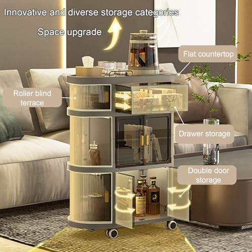 Chariot de rangement roulant pliable pour optimiser les petits espaces étroits