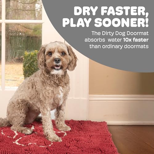 image for Dog Gone Smart Dirty Dog Doormat - Fast Drying Rug with Super Gripper 