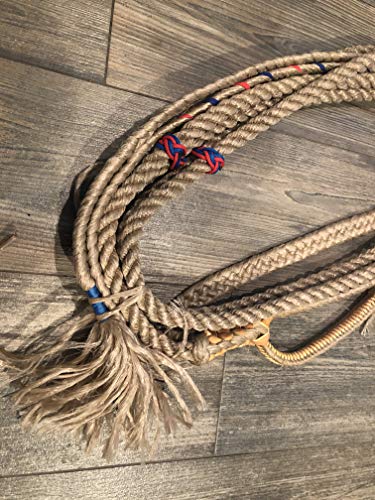 Bull Rope Tan Poly - Custom Pro 9x5 RH 7/8" x 1" Soft - EPT Bull Ropes Bull Riding Rope 16' - Thumbnail 7
