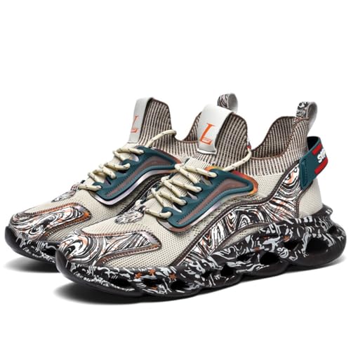 Mesh High Top Lightweight Sneakers for Women Breathable Shock Absorbing Running Shoes for Jogging Tennis Gym and Casual Walking with Non Slip Sole