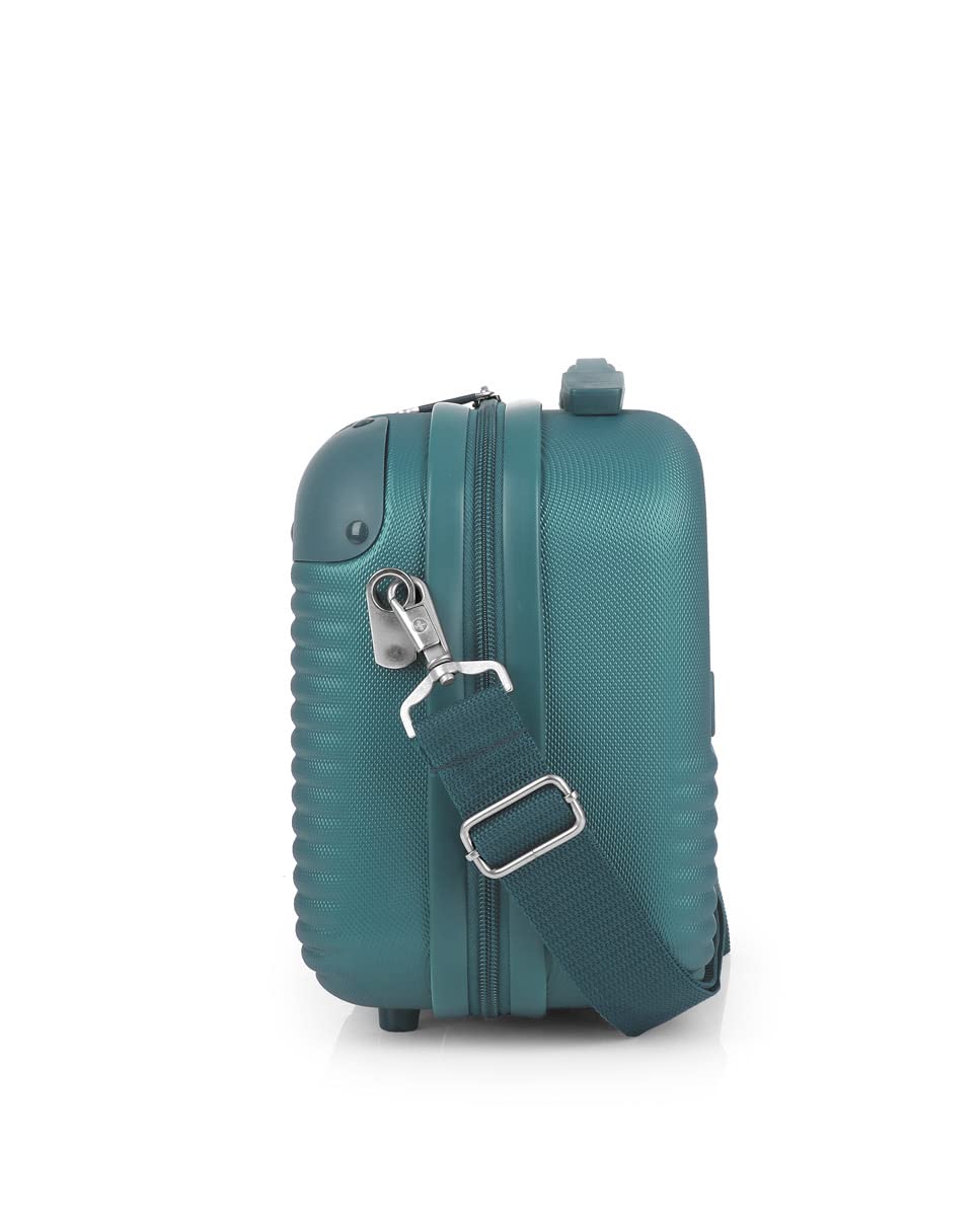 Gabol - Neceser de Viaje Rígido Balance XP 28x30x18cm - Peso 1kg con Capacidad de hasta 12L - con Acople a Maleta y Correa Ajustable - Diseño Español en ABS - Turquesa