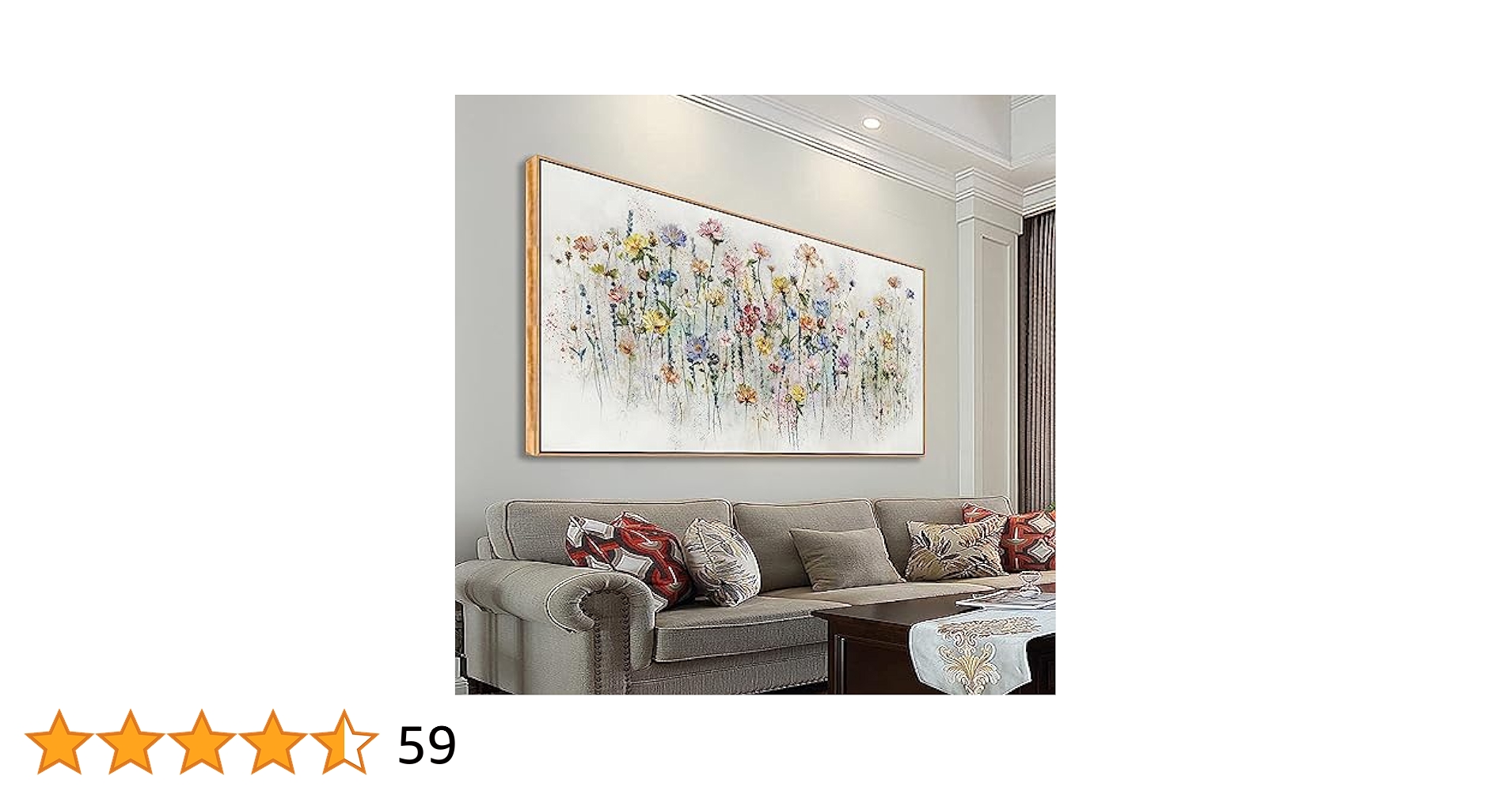 A・デリュ、ライラックの庭、超希少額装用画版、新品額装付 Amazon.com: LKY ART Floral Canvas Wall Art Canvas Printing