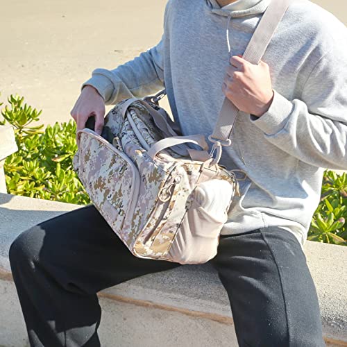 Aprilbay Desert Digi Camouflage Sports Duffle Bag -Camo Gym Bag - Hiking, Hunting, Fishing, Camping Duffle Bag With Shose Compartment (25L, Digi Camouflage) #TOP6