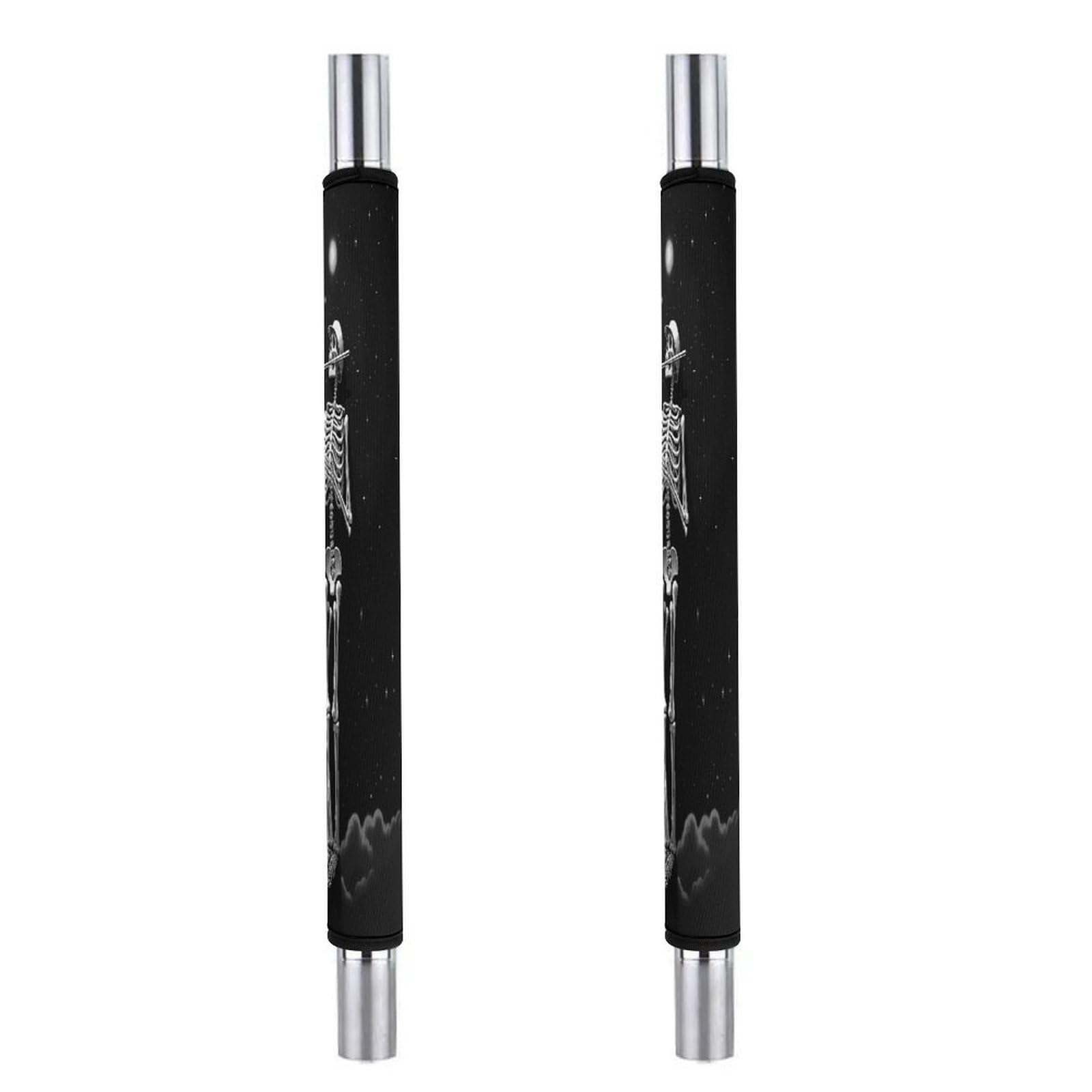 Adfgyerh Style Skeleton In The Night Refrigerator Door Handle Covers 2 Pcs, Refrigerator Handle Covers Non-Slip Fridge Handle Covers For Oven Microwave Dishwasher Appliance Door Sleeves