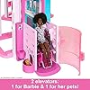 Barbie Dreamhouse, Pool Party Doll House with 75+ Pieces and 3-Story Slide, House Playset, Pet Elevator and Puppy Play Areas #4