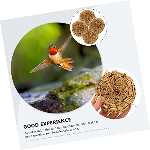 Yarnow 10 Pcs Easter Cm Resting Straw Photography Home Garden Ornament Cozy Hut Hideaway Woven Yard Outdoor Birdhouses Hatching Seagrass Props Twig Nature Base Crafts Rabbits Dove Bird #TOP3