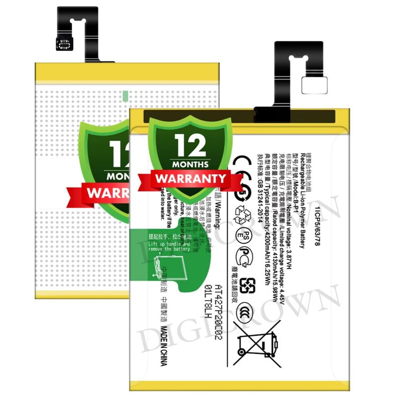 Image of Original B-P1 Battery Compatible for Vivo X60 Pro (V2046) - (4200mAh) - 1 Year Warranty DF7