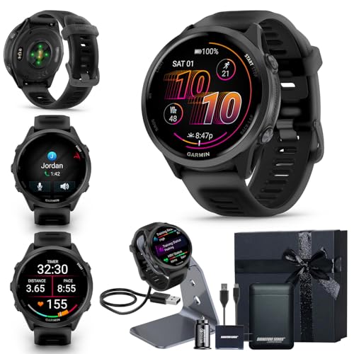 Garmin Forerunner 570 47mm GPS Running Smartwatch, Black | Advanced