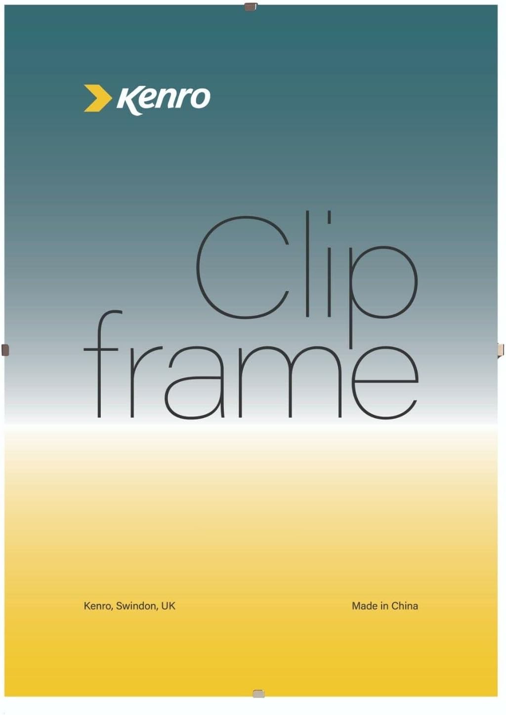 KenroClip Frame A2 / 59.4x42cm with Acrylic Front for Posters Certificates Drawings Illustrations - KCF011