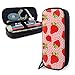 Produktbild Niedliche Erdbeer-Rosa-Frucht-themenorientierte Schule Bleistift-Fall-Halter-Tasche Büro-Stift-Box-Reißverschlusstasche-Set Pu-Leder-Reißverschluss für Mädchen Jungen-Zubehör