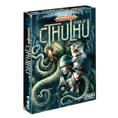 Z-Man Games , Pandemic Reign of Cthulhu, Board Game, Ages 14+, For 2 to 4 Players, 40 Minutes Playing Time