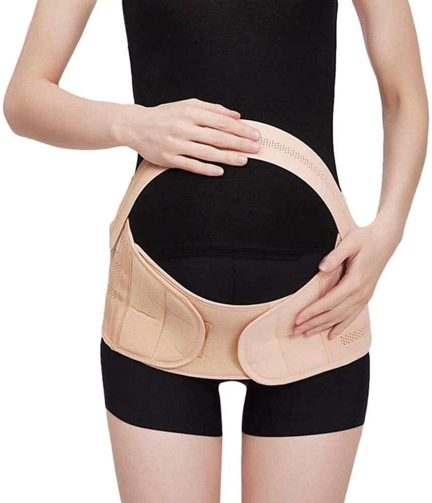 Pas macierzyński - Deer Belly Band Podparcie brzucha dla ciąży Oddychający regulowany pasek Belly Wrap dla kobiet Pas przepukliny (rozmiar: X-Large) (XL)