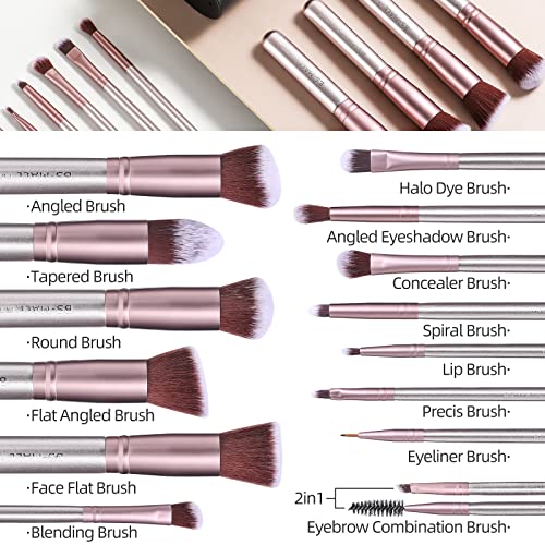 image for BS-MALL Makeup Brushes Premium Synthetic Foundation Powder Concealers 