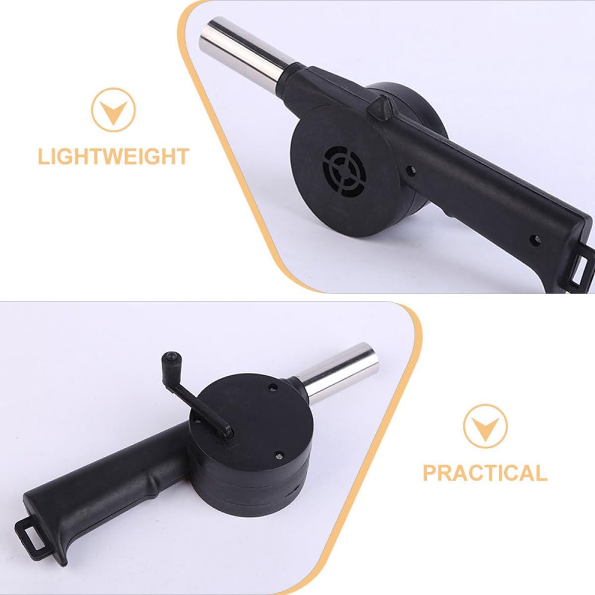 Hand Cranked Bbq Fan Fire Blower for Quick Charcoal Ignition