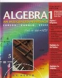 Algebra 1: An Integrated Approach, Teacher's Edition by Larson - Kanold - Stiff (1995) Hardcover
