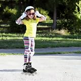 ✩♡⃕ [ Patins confortables le matériau doux permet à votre enfant d'avoir des mouvements naturels et les patins peuvent être ajustés à la taille de votre pied. Bandes, boucles, lacets assurent un ajustement optimal au pied et à la cheville.
