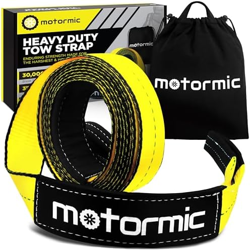 Rhino USA Tree Saver Tow Strap (3" X 8') - 31,518lb Break Strength - Emergency Recovery Strap Winch Extension (Red) - Walmart Supplies - View #9