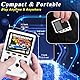 Neocade Retro-Handheld-Videospielkonsole, 40 Pico-lizenzierte Retro-Spiele Vorinstalliert, Kompatibel mit PIKO/GBA-Kassette – Weiß