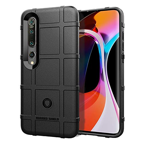 Ysnzaq Cover per Xiaomi Mi 10, 360° Morbida TPU Rugged Ultra Sottile Bumper Custodia Anti-Graffio Antiurto Protettiva Case per Xiaomi Mi 10 / Mi 10 Pro. JSG Black