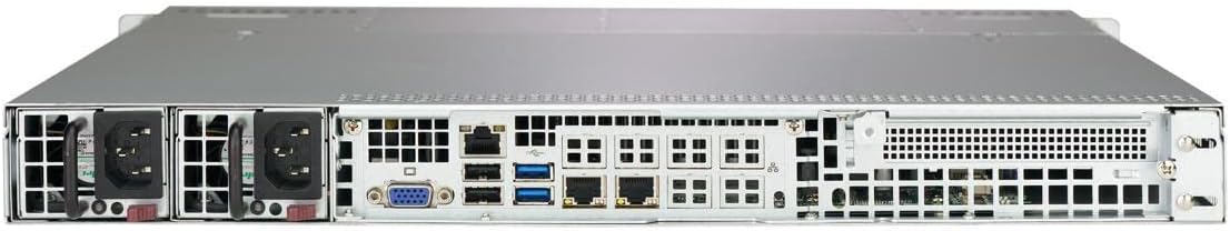 Supermicro SuperServer 5019C-MR Barebone System - 1U Rack-mountable - Intel C246 Chipset - Socket H4 LGA-1151-1 x Processor Support - Black - 128 GB DDR4 SDRAM DDR4-2666/PC4-21300 Maximum RAM Suppor