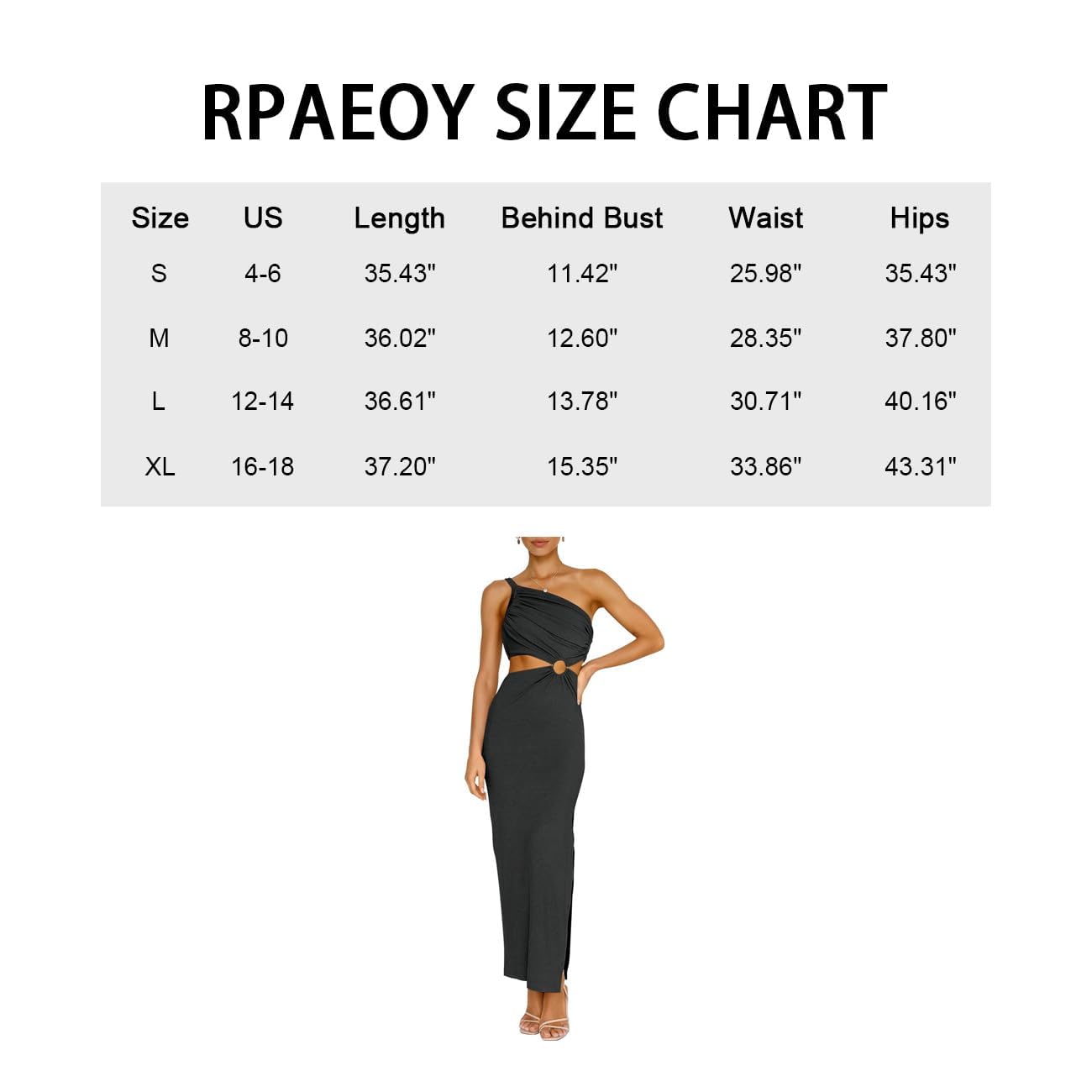 Vestito da Donna Abito Una Spalla Pieghettato Schiena Nuda Chiffon Elegante Tubino Festa Cocktail Abito da Damigella della Sera e Cerimonia Matrimonio Lady Dress