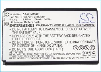 XSP 1100mAh Replacement Battery HB5A2H BTR7519 MN Crosswave Crosswave WiFi Broadband Router EC5805