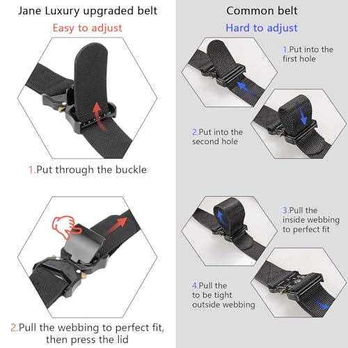 Tactical Belt Men Adjustable Military: Men's Belts 1000D nylon wear-resistant material3