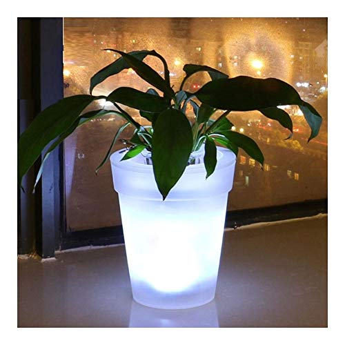 Preisvergleich Produktbild Blumentopf Solarleuchten, Solarblumentopf Lichter, Landschaftsbau Vasen, Blumentopf Lichter, Aussen- und Innenbereich (Color : Clear)