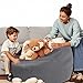 LPMOERA Stuffed Animal Storage Bean Bag Chair Cover (No Filler) For Kids and Adults.Pets Dogs/Cats Lazy Beds.Soft Premium Corduroy Stuffable Bean Bag For Organizing Children Plush Toys or Memory Foam
