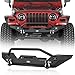 u-Box Jeep Wrangler Front Bumper w/Winch Plate & LED Lights & D Rings Rock Crawler for 1997-2006 Jeep Wrangler TJ - Different Trail