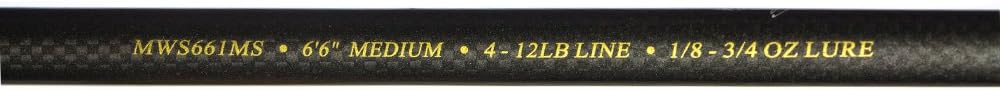 Norsemen Mr. Walleye Series Spining 1-Pc. Rod, 6'6" MED for bass Fishing